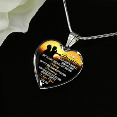 To My Daughter Necklace From Dad 1 - | Cubebik Blog