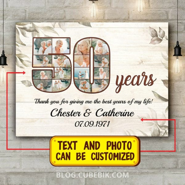 New Anniversary Gifts By Year: Traditional And Modern Ideas Commemorate - Cubebik 50Th-Anniversary-Gift-For-Parents-1