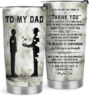 20oz Dad and Son Stainless Steel Tumbler