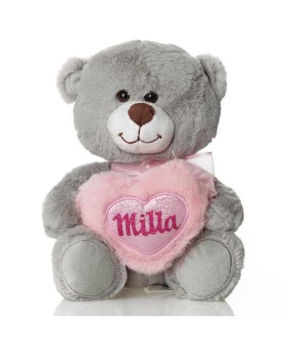 Romantic Personalized Valentine's Day Gifts For Her - Personalized Hugging Bears With Pink Heart