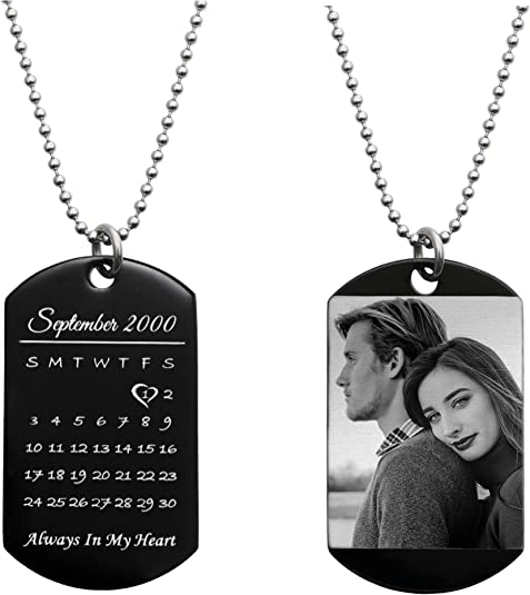 Stainless Steel Dog Tag Pendant Necklace