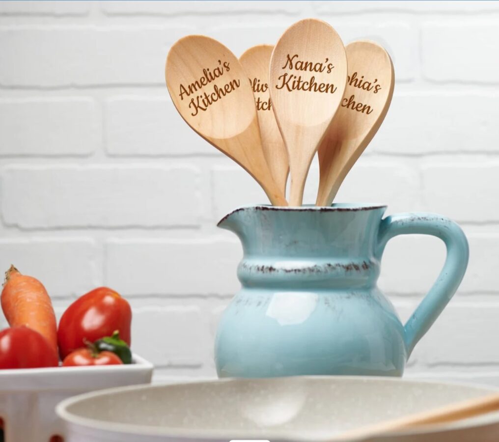 Nanas Kitchen Wooden Spoon Custom Name Kitchen Utensil Grandma Birthday Gift Rustic Kitchen Decor 1 - Stepmom Gifts | Cubebik Blog