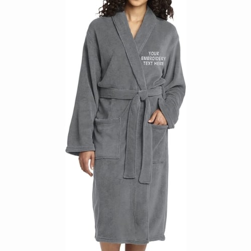 Personalized Embroidered Robes Monogrammed Plush Microfleece Bathrobes - Mother'S Day Gifts | Cubebik Blog