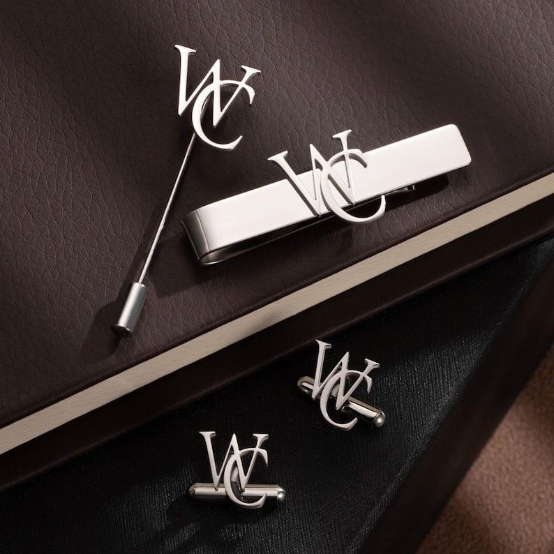Personalized Initial Name Lapel Pin Custom Name Lapel Pins Image 1