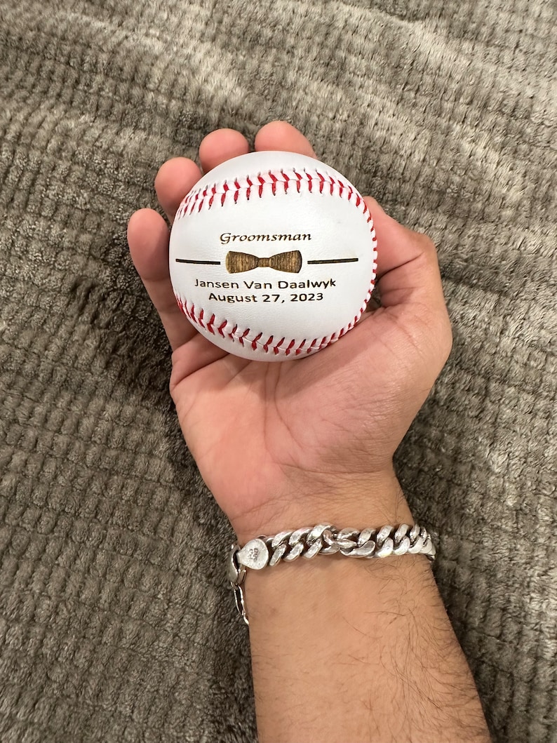 Personalized Baseball Engraved Baseball Personalized Image 4