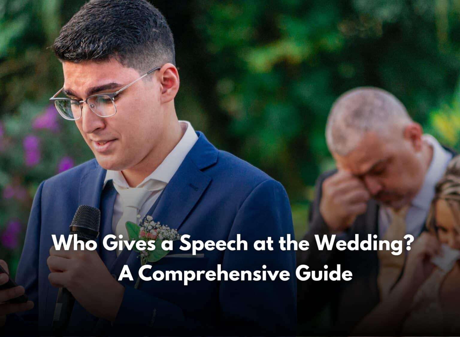who gives a speech at a wedding