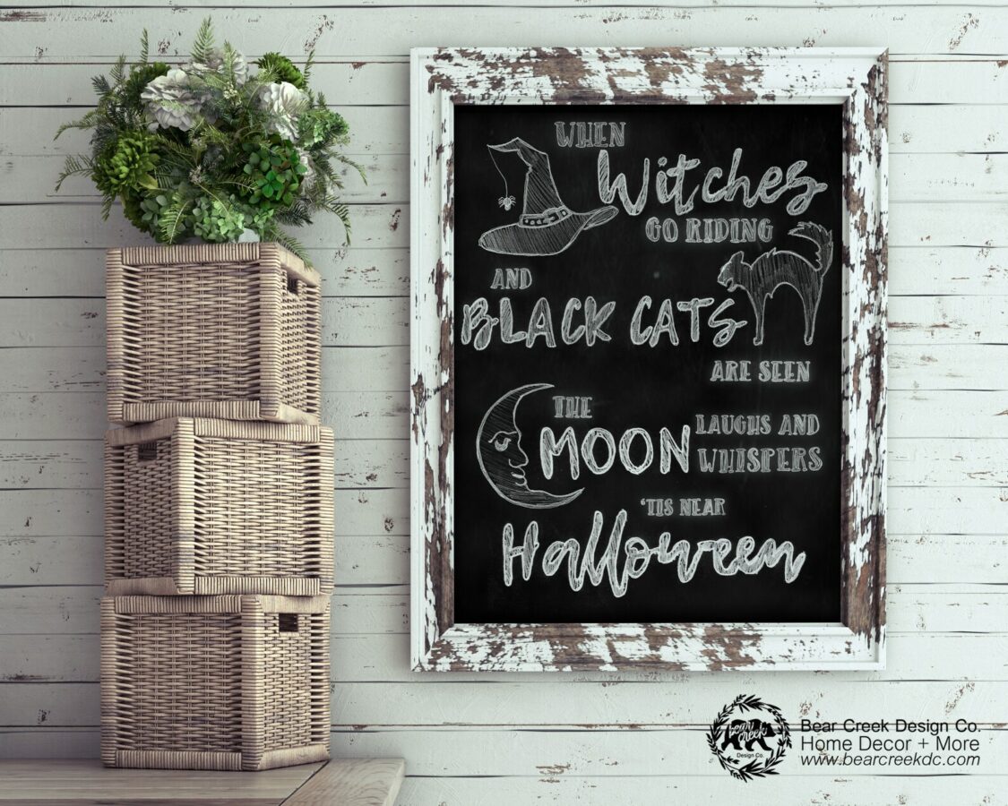 Halloween Chalkboard Printable