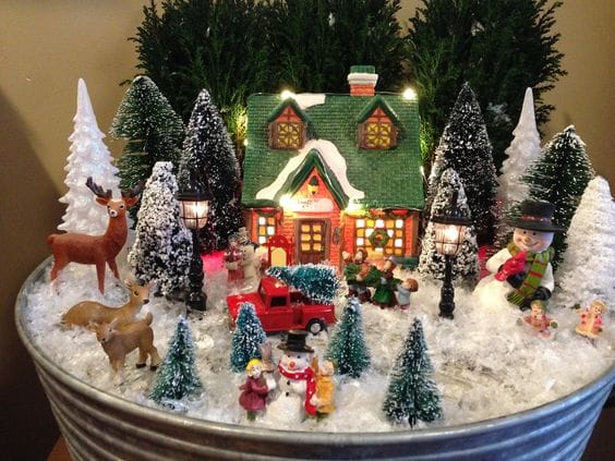 Christmas Fairy Garden outdoor christmas decorating ideas