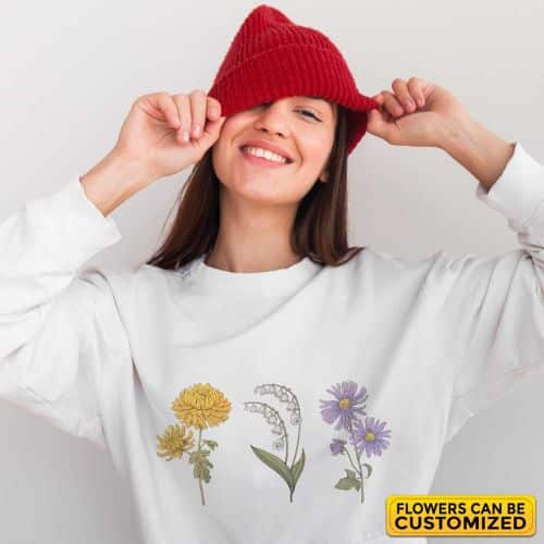 Custom Birth Month Sweatshirt2 - personalized mothers day gifts | CubeBik Blog