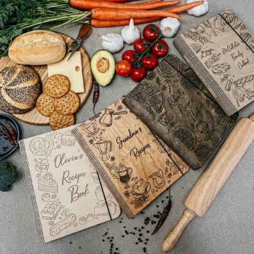 Custom Wooden Recipe Book 1 - personalized mothers day gifts | CubeBik Blog