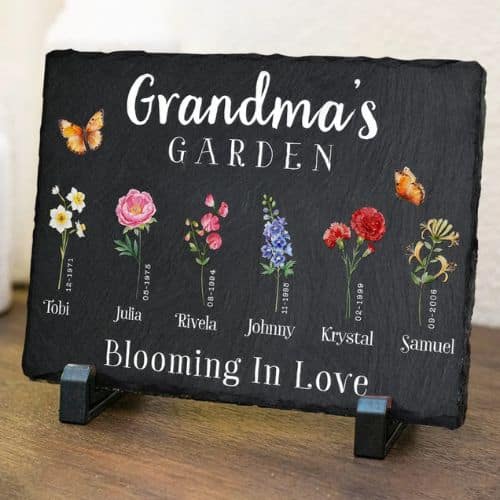 Personalized Garden Stone 1 - personalized mothers day gifts | CubeBik Blog