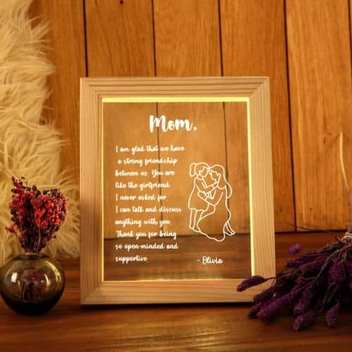 Personalized Hand Written Letter Night Light 2 - personalized mothers day gifts | CubeBik Blog