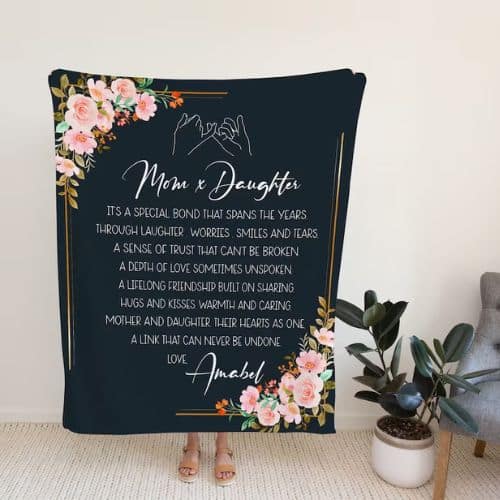 Personalized Letter Blanket 2 - personalized mothers day gifts | CubeBik Blog