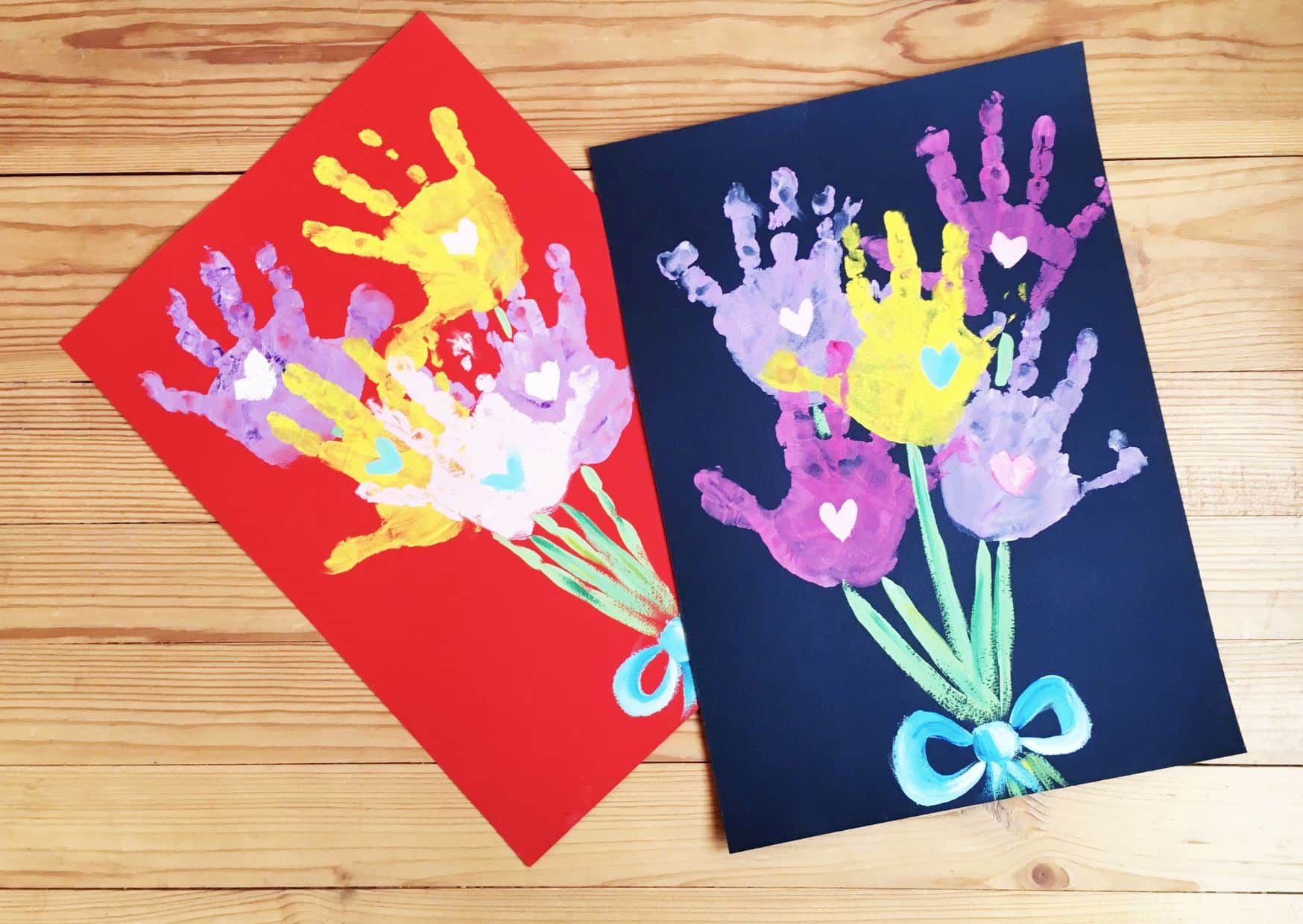 Handprint Art - father's day crafts | CubeBik Blog