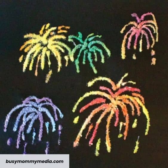 Firecracker Salt Painting - 4th of july crafts | CubeBik Blog