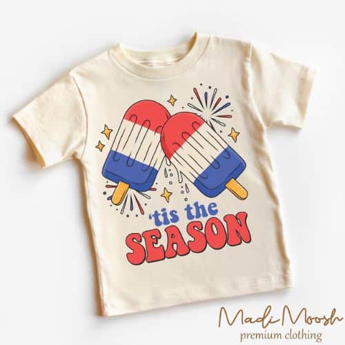 Fireworks Ice Cream Toddler Tee Independence Day Kids Shirt - 4th of july shirts | CubeBik Blog