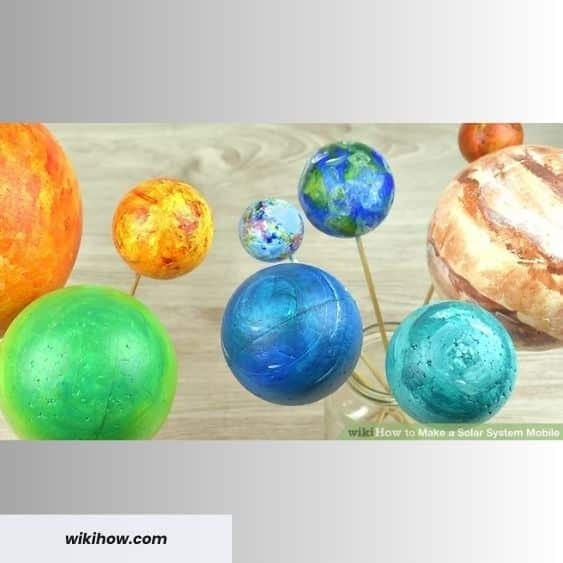 Solar System Mobile - 4th of july crafts | CubeBik Blog