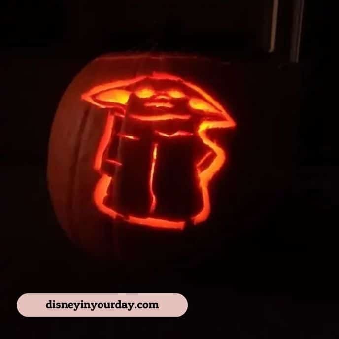 Baby Yoda Grogu - pumpkin carving ideas | CubeBik Blog