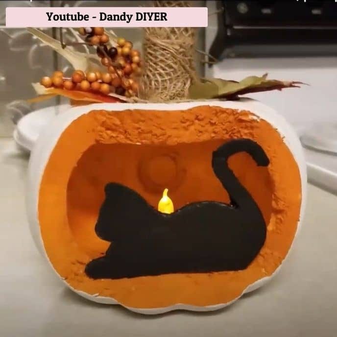 Cat Silhouette - pumpkin carving ideas | CubeBik Blog