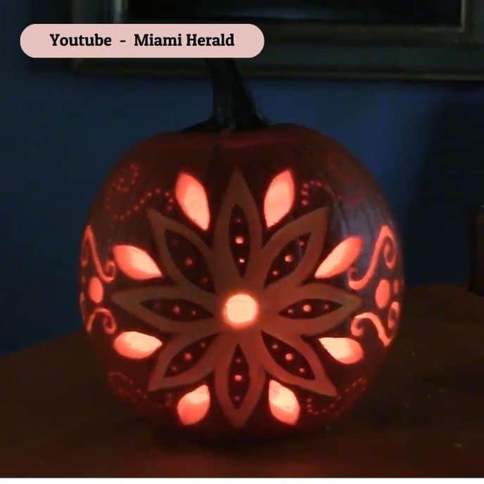 Floral Patterns - pumpkin carving ideas | CubeBik Blog