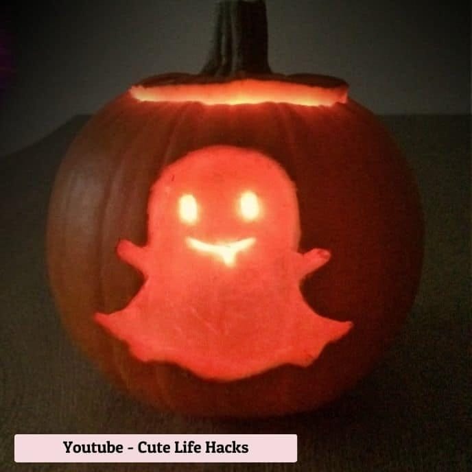 Friendly Ghost - pumpkin carving ideas | CubeBik Blog