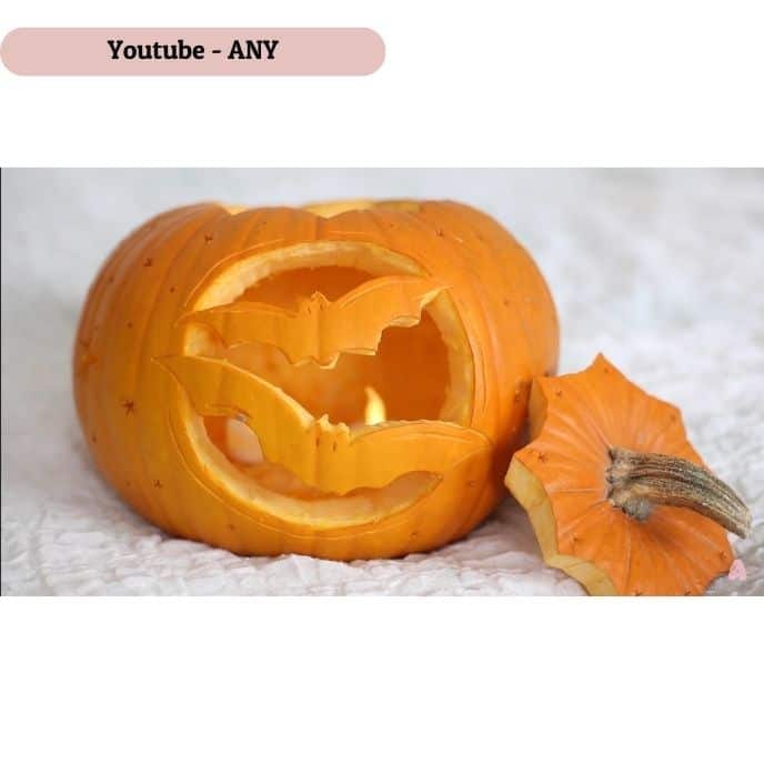 Full Moon with Bat - pumpkin carving ideas | CubeBik Blog
