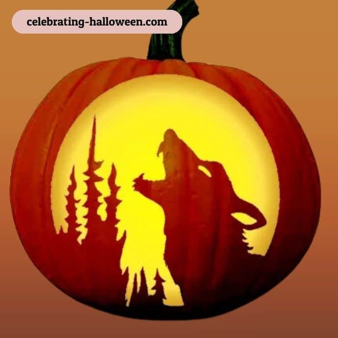 Howling Wolf - pumpkin carving ideas | CubeBik Blog
