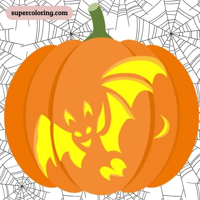 Realistic Bat in Flight - pumpkin carving ideas | CubeBik Blog