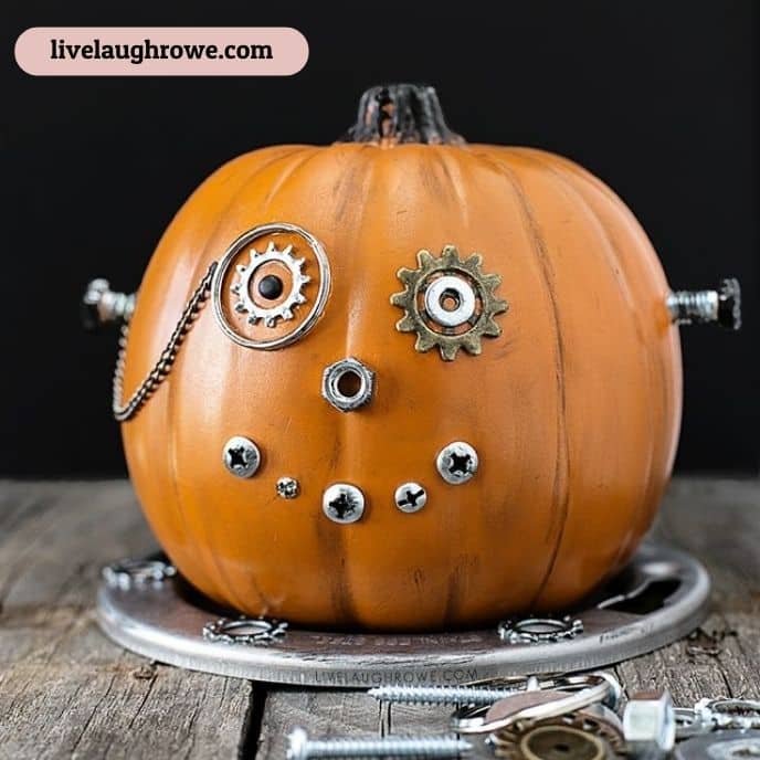 Steampunk Pumpkin - pumpkin carving ideas | CubeBik Blog