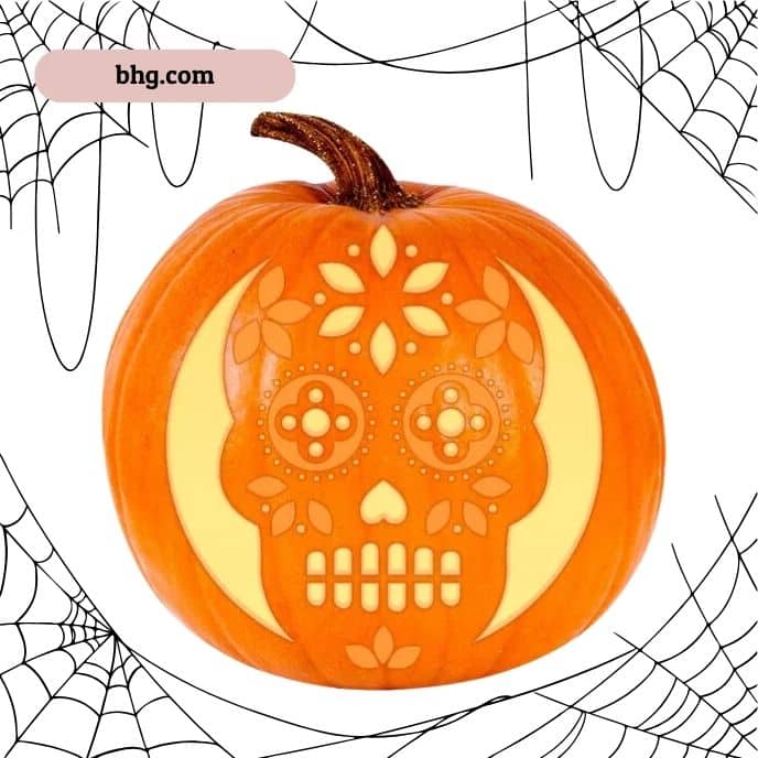 Sugar Skull Designs - pumpkin carving ideas | CubeBik Blog