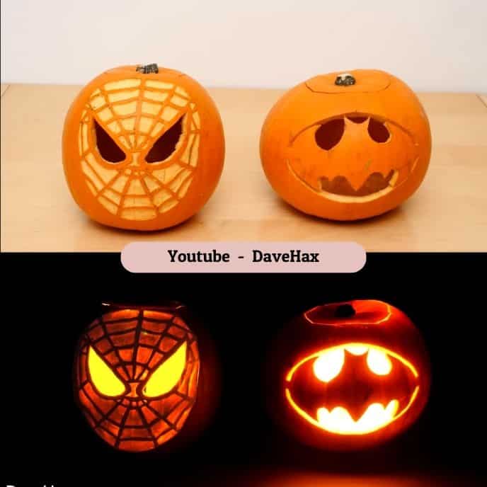 Superhero - pumpkin carving ideas | CubeBik Blog